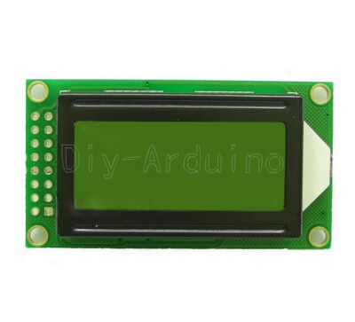 Yellow 0802 LCD 8x2 Character LCD Display Module 5V LCM Raspberry pi For Arduino
