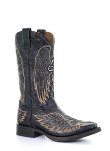 black and gold cowboy boots