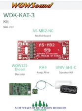 New Train Control Systems TCS 1787 WOW Kit WDK-KAT-3 DCC Sound Decoder   Kato