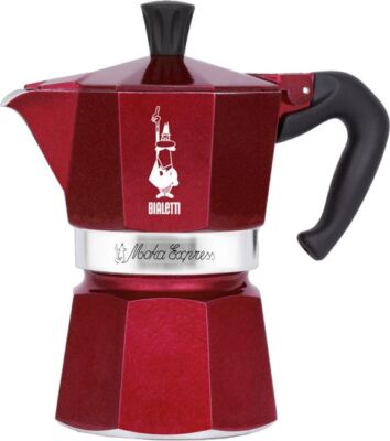 Bialetti Moka Express 3Tassen rot