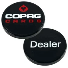 POKER COPAG DEALER BUTTON BLACK