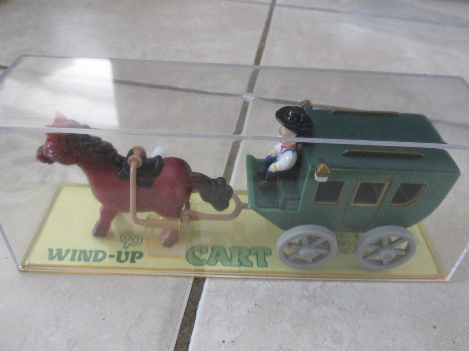 Wind up horse drawn cart toy by HANS Passenger wagon New unopened vintage windup eBay