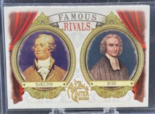 Alexander Hamilton / Aaron Burr 2022 Topps Allen & Ginter Famous Rivals #FR-1
