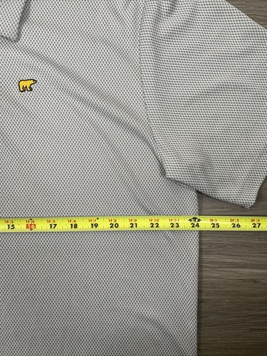 Jack Nicklaus Men's Golf Polo Shirt Size XL Gray Blue Check Stretch Stay Dry - Picture 7 of 8