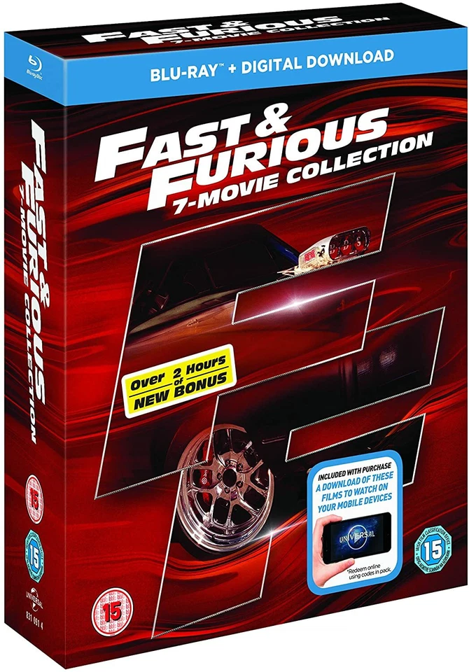 Fast And Furious 1-7 (Blu-Ray, Boxset) - Image 2 of 2