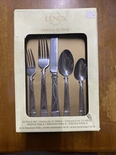 Lenox 22 Piece Flatware Set Textured