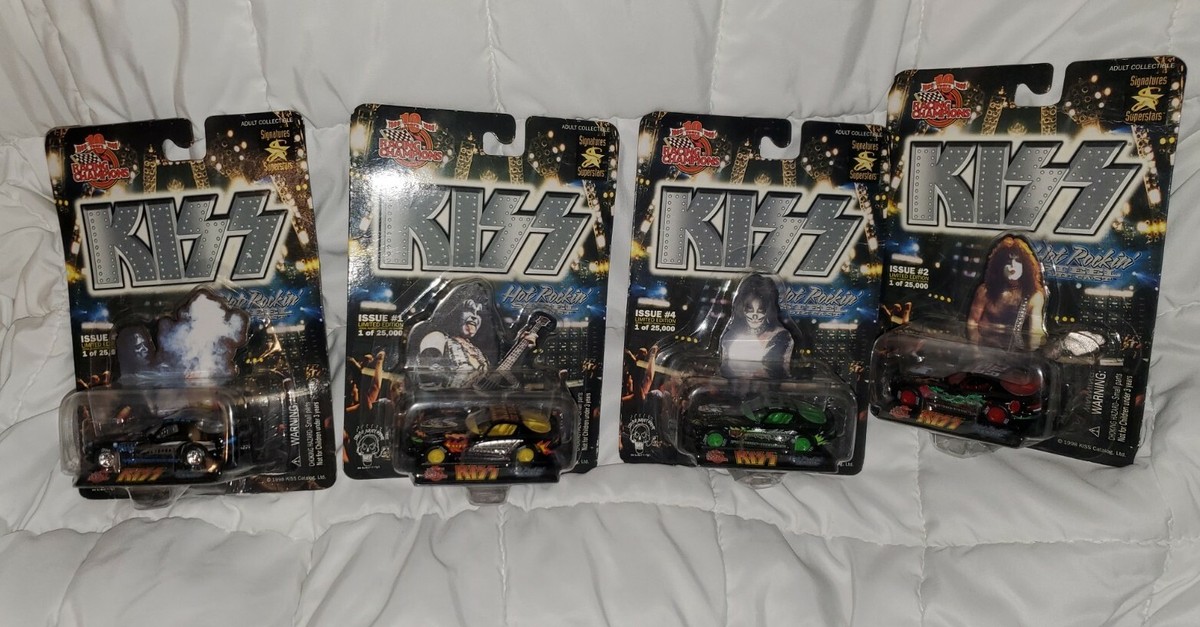 KISS Racing Champions Hot Rockin' Steel Set Issue 1 thru 4 Cars