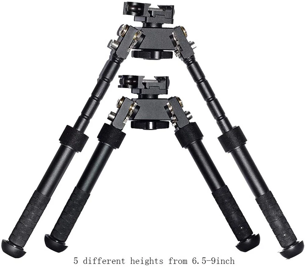 Adjustable Folding Bipod For Picatinny Rail 7.5 To 9 Inch ToopMount 6-9