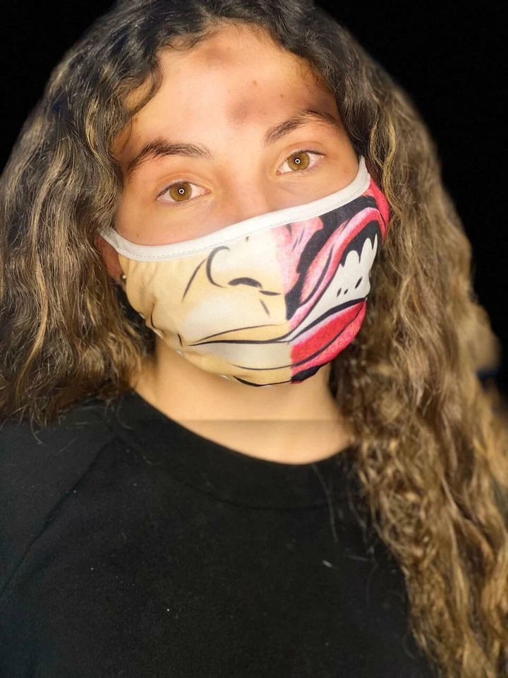 New Face Mask Unisex Villain Two Face Comic Washable Reusable 3D For Adult - Image 2 of 4