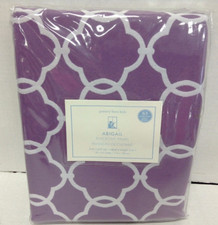Pottery Barn Kids Abigail Plum Lavender Lined Drapes Curtains Panels 63 blackout