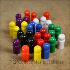 NEW Set of 32 Ball Pawns 30mm Board Game Playing Pieces - 8 Colors  