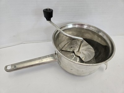 Vintage Foley Stainless Steel Masher Ricer Strainer Food Mill #101 FREE SHIPPING
