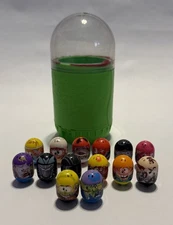 Mighty Beanz Lot 14 With Green Slam Container Moose Enterprises