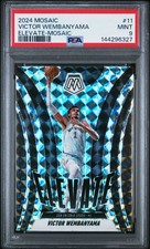 2024 PANINI MOSAIC ELEVATE MOSAIC #11 VICTOR WEMBANYAMA PSA 9 