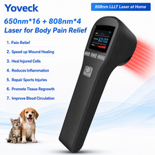 880mW Cold Laser Therapy Device 650nm 808nm for Neck Shoulder Back Pain Relief