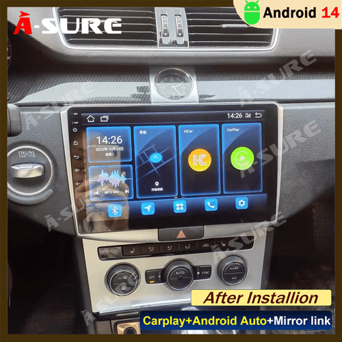 2+64G Android 14 Autoradio Carplay FM GPS Navi RDS Für VW Passat B7 CC 2010-2015 - Bild 1 von 15
