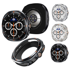 Metal Frame Case w/ Back Cover For Samsung Galaxy Watch 8 40/44mm Turn To Ultra