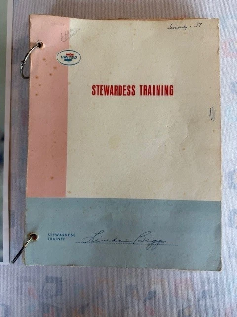  United Airlines Stewardess Archive – Diploma, Manual, Evaluations, & Letters.  - Image 4 of 4