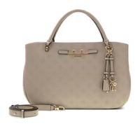 Guess Carmella Girlfriend Satchel UmhäNgetasche Tasche Bone Logo Creme Neu