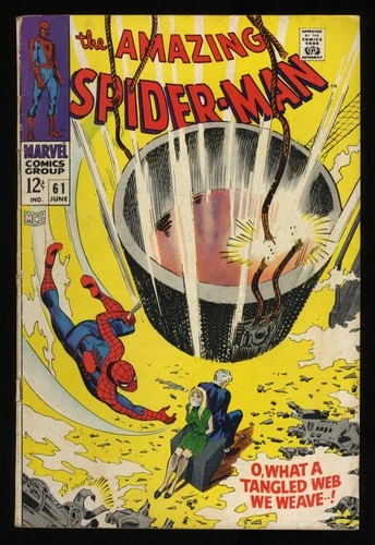 Amazing Spider-Man #61 VG 4.0 1st Gwen Stacy Cover Appearance! Marvel 1968