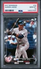135537599 Aaron Judge 2017 Bowman #32 Rookie RC PSA 10