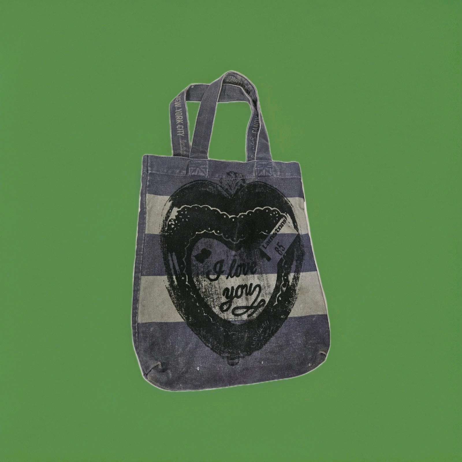 Rare Andy Warhol ‘I Love You’ Candy Box 1985 Tote Bag 14 x1x16
