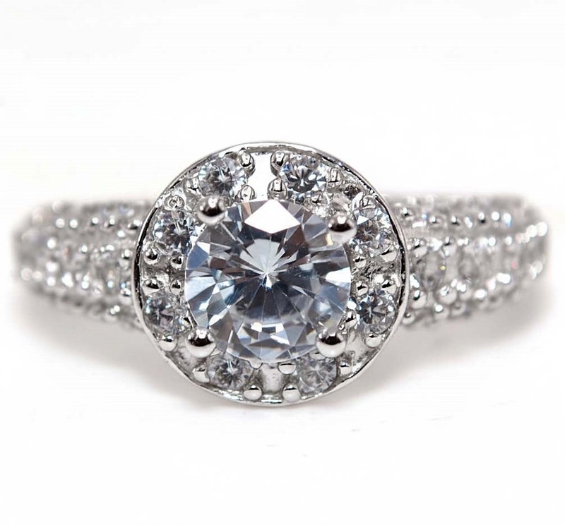 2CT Heat Treated Moissanite 925 Sterling Silver Ring Sz 7 MM2-6