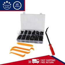240PCS Auto Car Bumper Retainer Clips Kit Fastener Remover Push Pin Rivet Screw