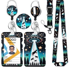 Breakaway Lanyard With Vertical ID Holder, able Badge Reel For Nurses