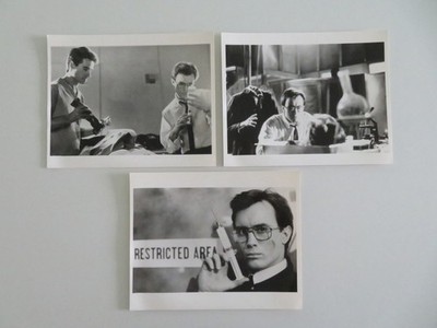 RE-ANIMATOR MOVIE STILL PHOTO LOT OF 3 JEFFREY COOMBS BRUCE ABBOTT 1985