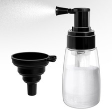 Diatomaceous Earth Duster. 6oz Garden Power Dispersal for Clear black