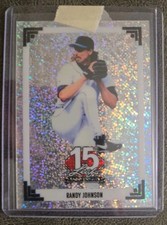 2025 LEAF NATIONAL 15TH ANNIVERSARY 91 RETRO RANDY JOHNSON SILVER SPARKLES #/15