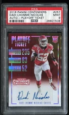 2016 Dadi Lhomme Nicholas RC Contenders Playoff Ticket Auto /99 #257 PSA 9