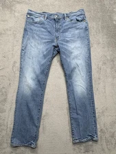 Levis 511 Jeans Mens Measured 37x29 Blue Stretch Slim Fit Tapered Leg Classic