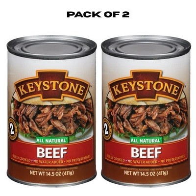 (2 pack) Keystone All Natural Beef, 14.5 oz Can