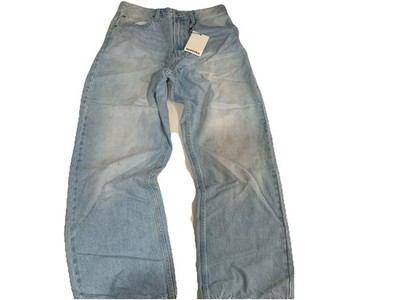 Bershka Women s Denim Baggy Wide Leg Jeans Size 38