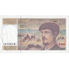 [#336151] France, 20 Francs, Debussy, R.040, EF