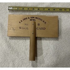One Vintage E.B. Frye & Son Wilton NH Mfrs. NO 8 (REPLACEMENT) Primitive Rustic