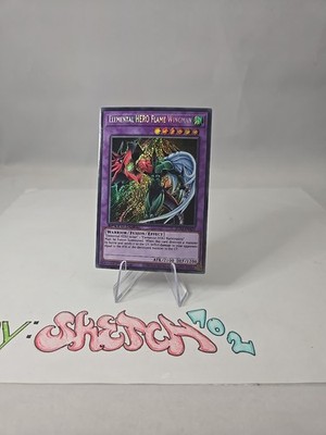 YUGIOH - ELEMENTAL HERO FLAME WINGMAN - SGX1-ENA21 - 1ST EDITION - SECRET RARE