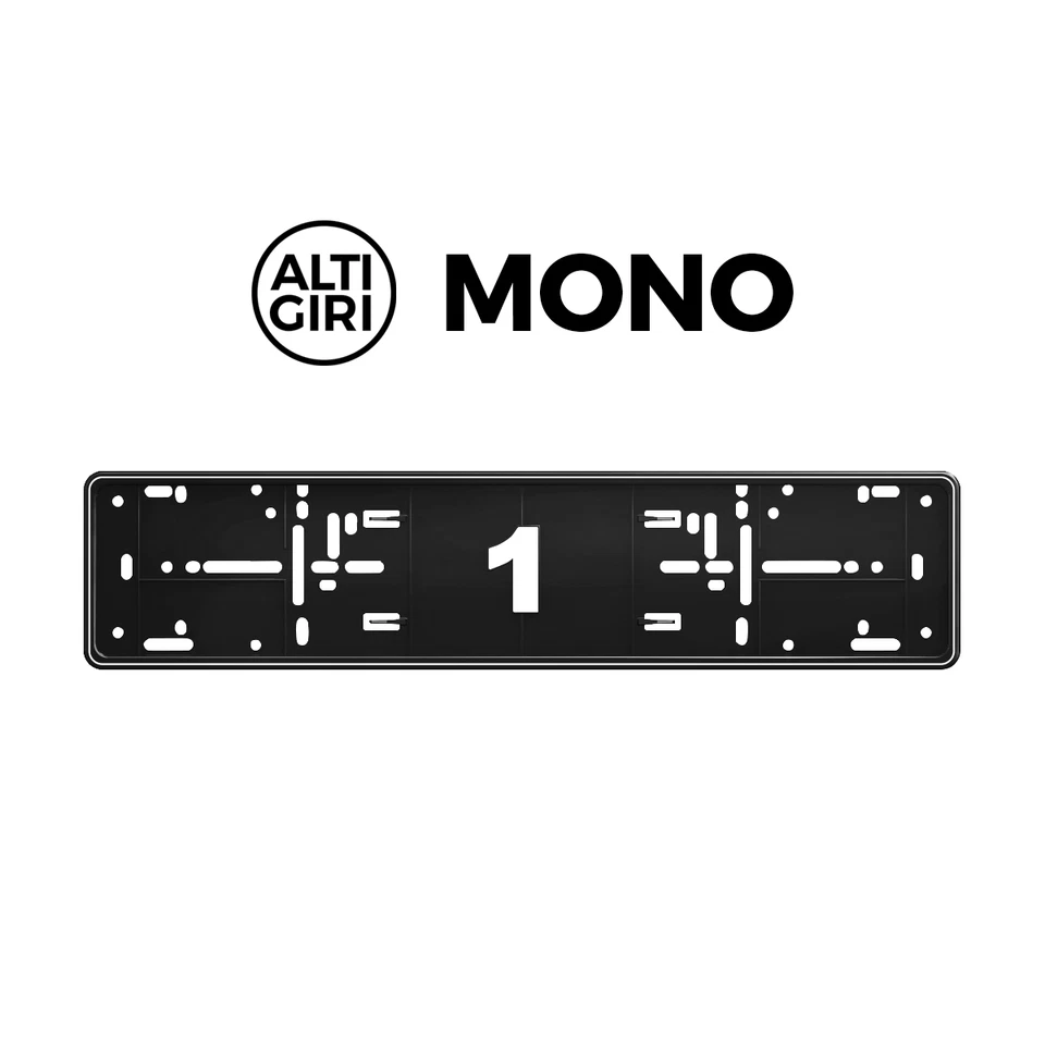 Marco En Blanco Original ALTI GIRI Premium Soporte De Placa + 8 Tornillos - Imagen 2 de 4