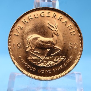 Südafrika 1/2 Rand Krügerrand 1982 1/2 Oz Gold Vz