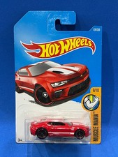 2016 HOT WHEELS HW MUSCLE MANIA 9/10 '16 CAMARO SS RED CHEVROLET