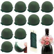 12 Pack Floral Foam Round, Green Mini Flower Arrangement Holder Supplies Flor...