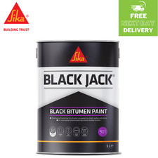 901 Black Bitumen Paint | Sika Black Jack | Weatherproof Protection | 5 L