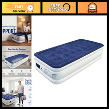 16" Raised Twin Air Mattress with Built-in Pump, Inflatable Comfort Bed