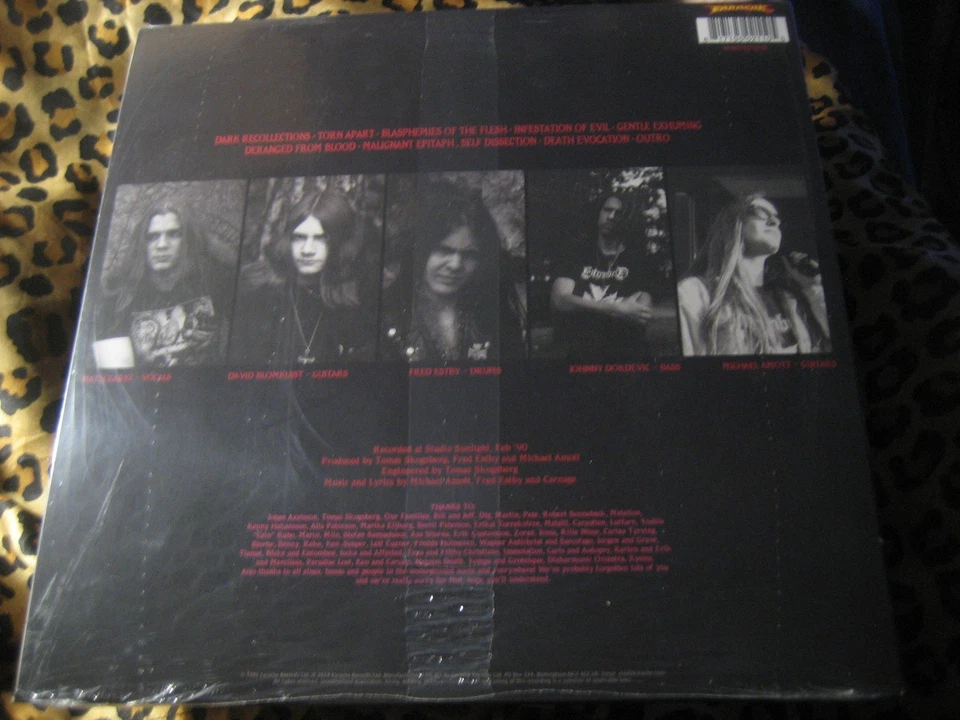 CARNAGE dark recoll ORANGE VINYL LP 2019 (#300) carcass arch enemy demigod - Image 2 of 2