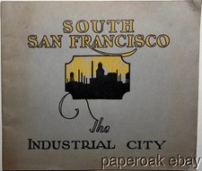 ca1915 South San Francisco California the Industrial City Large View Book