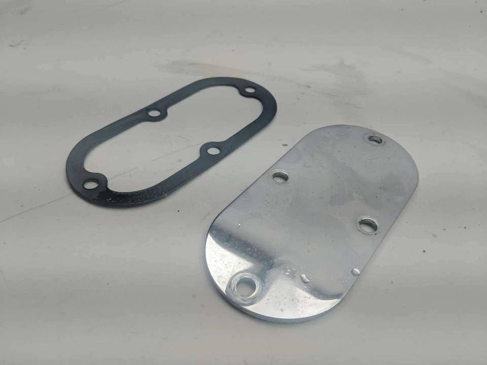 04 Harley Davidson Fat Boy FLSTF Motor Inspección Cubierta Panel (B) Foto 2 de 4