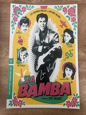 * LUIS VALDEZ * signed 12x18 poster  * LA BAMBA * COA *