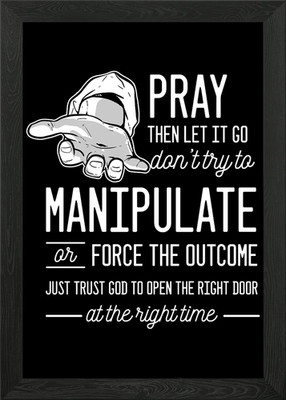 Hand Quote Religious Perso Framed Wall Art Poster Canvas Print Picture